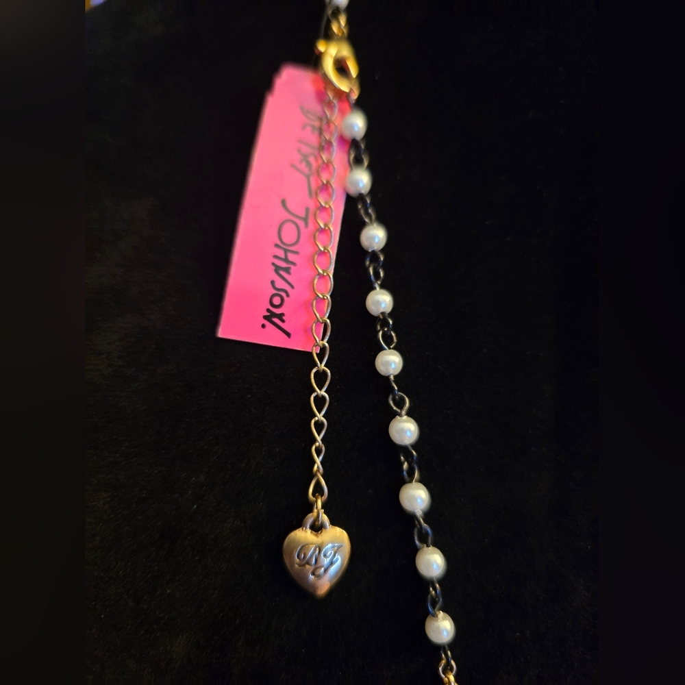 Betsey Johnson First Date Kiss Lips Necklace! Vintage NWT! - Picture 9 of 16